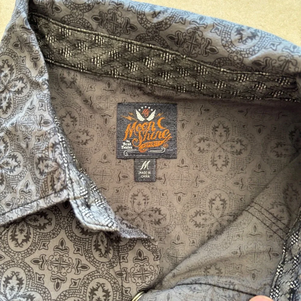 Vintage‎ 90s Moonshine Spirit Brad Paisley Western Pearl Snap Shirt